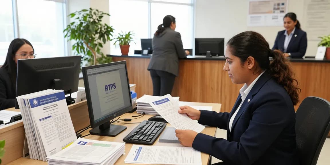 Get your government document from RTPS 4 in a welcoming office with staff assisting clients.