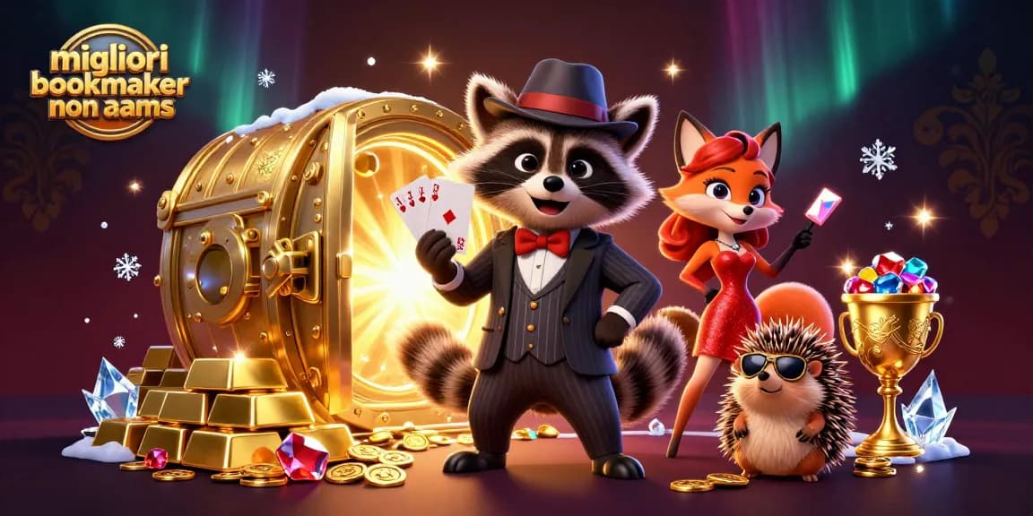 Impara a vincere con i migliori bookmaker non aams in una scena ricca di dettagli e oro.