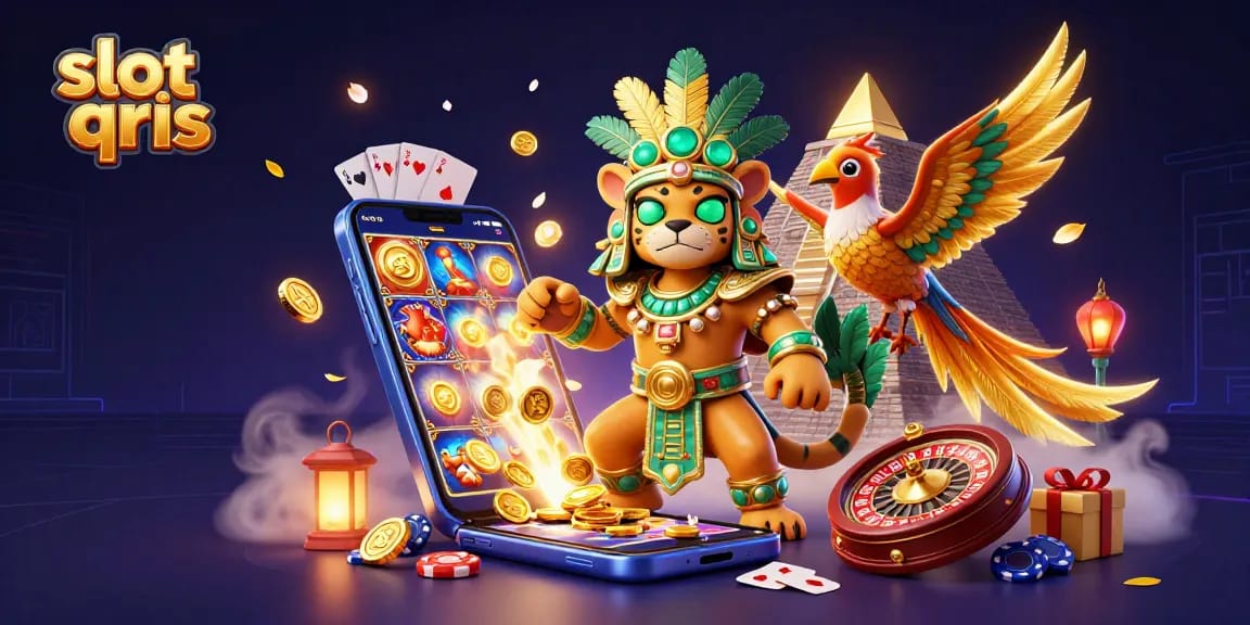Experience thrilling gameplay with slot qris in an animated setting filled with excitement and winning opportunities.