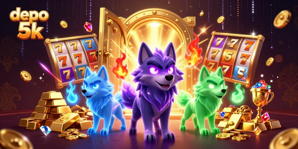 Experience big wins with depo 5k slots featuring a dynamic wolf scene overflowing with treasures.