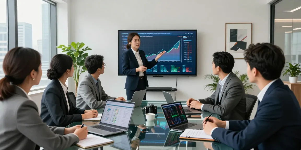 Third Eye Capital team strategizing in a modern office environment, showcasing financial growth trends and collaboration.
