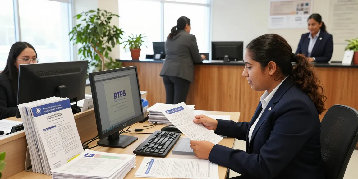 Get your government document from RTPS 4 in a welcoming office with staff assisting clients.