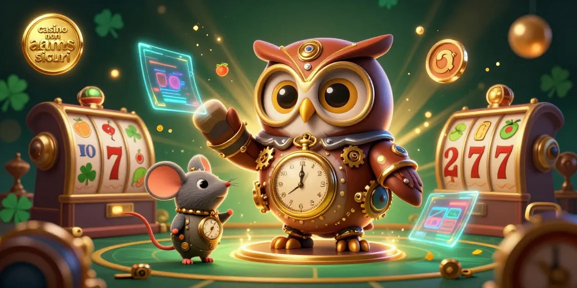 Vivi azioni emozionanti nei casino non AAMS sicuri con la nostra vivace scena 3D caratterizzata da personaggi dei cartoni animati e elementi di gioco.