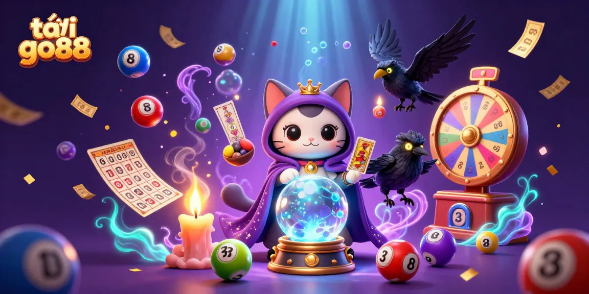 Engage with the mystical theme in tải go88 through this vibrant 3D illustration featuring casino elements and dynamic energy.