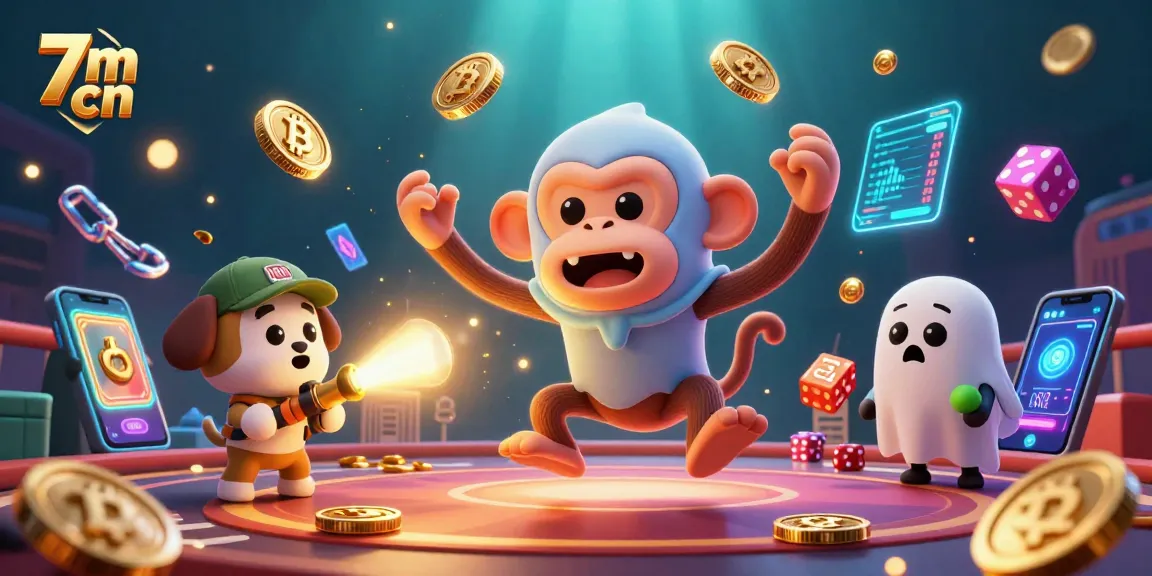 Experience thrilling sports betting with 7m cn, featuring a mischievous monkey juggling coins in a dynamic gaming scene.
