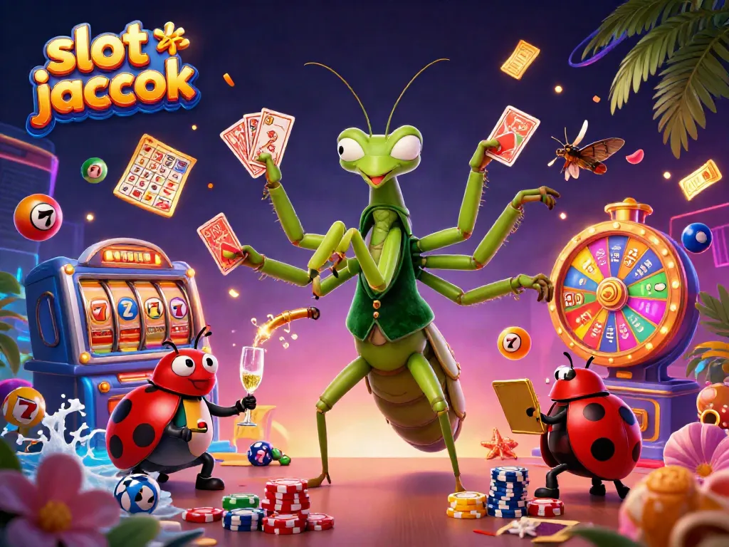 Experience the thrill of winning with a vibrant slot jackpot scene featuring dynamic gameplay elements.