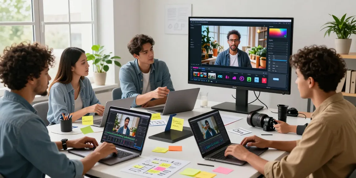 Creative team using Seedance 2.0 AI video generator in a bright modern workspace