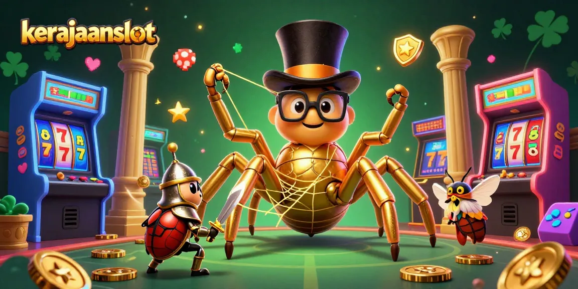 Menangkan jackpot dalam permainan kerajaanslot dengan ratusan mesin slot yang berkilau dan karakter unik.