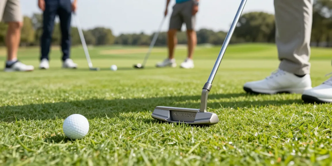 Menemukan ulasan terkini di https://puttperfection.com/putter-reviews sambil berlatih putt di lapangan golf yang hijau.