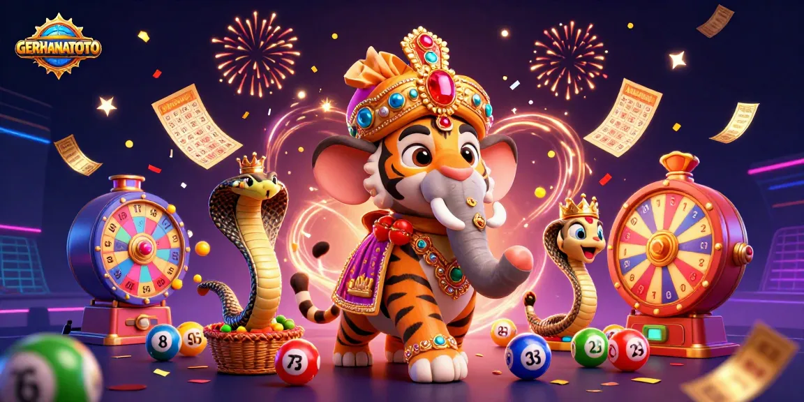 Menangkan pengalaman terbaik di GERHANATOTO dengan ilustrasi menarik bertema lotere yang kaya dan penuh warna.
