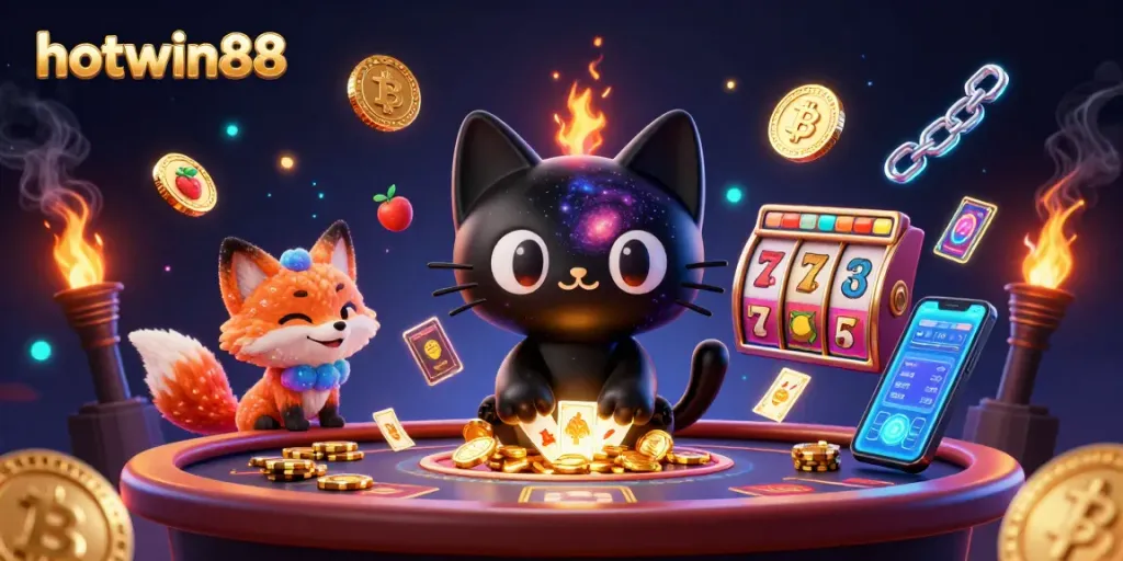 Engage in exciting casino gameplay with hotwin88 featuring colorful characters and interactive gambling elements.