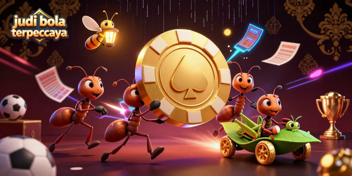 Experience the thrill of judi bola terpercaya with our unique heist-themed illustration showcasing dynamic betting elements.