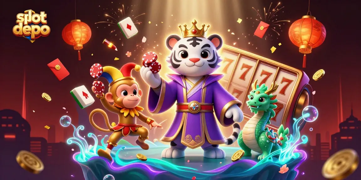 Experience the thrill of slot depo 5k with colorful characters and dynamic gaming elements.