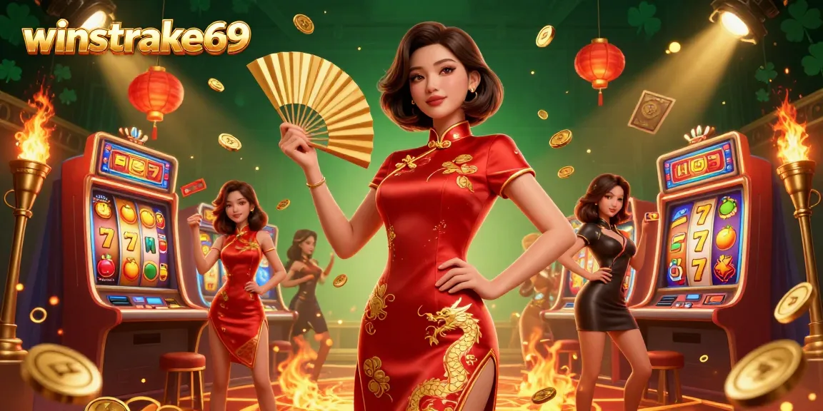 Experience engaging gameplay at winstrike69 with a vibrant 3D casino illustration showcasing excitement and winnings.