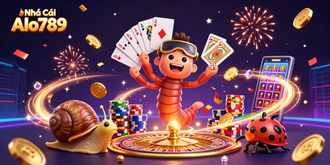 Engage with Nhà Cái Alo789, where 3D cartoon characters celebrate big wins with vibrant casino elements!