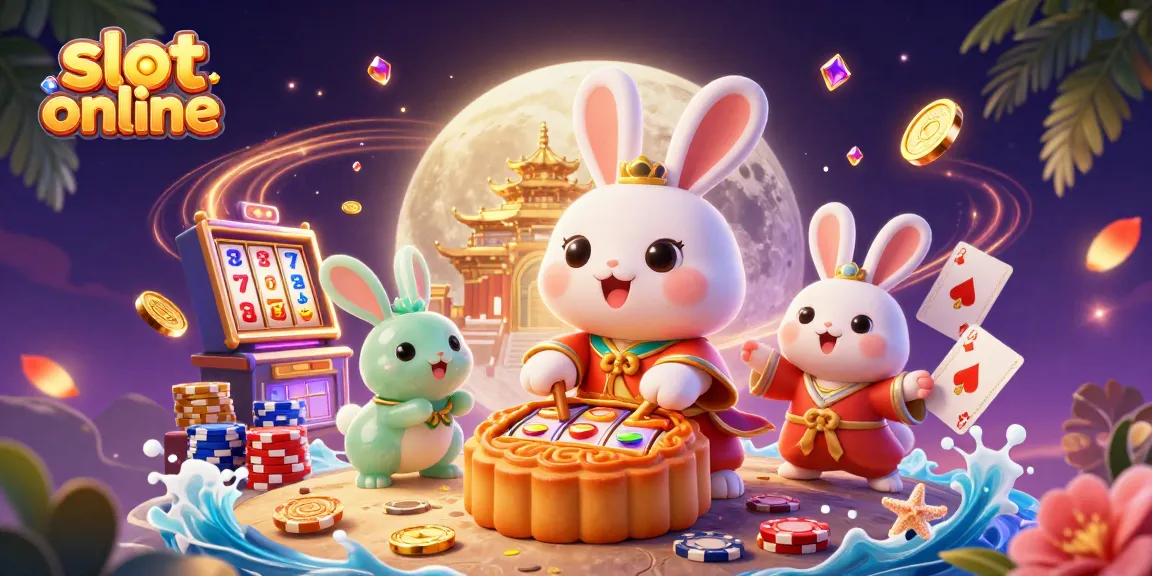 Engage with slot online excitement as the moon rabbit reveals vibrant slots and treasures.